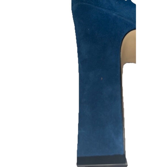 Marc Fisher Ltd Blue Suede Pointed Toe High Heel Ankle Boot Women's Size 10 - Picture 4 of 10